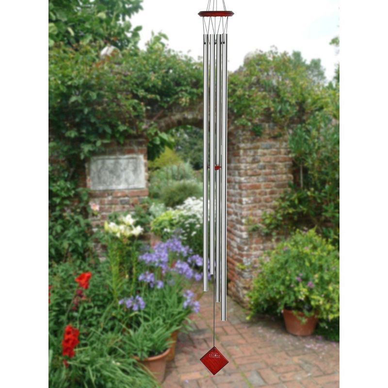 Woodstock Windchimes Chimes of Titan Silver, Wind Chimes For Outside, Wind Chimes For Garden, Patio, and Outdoor Décor, 3 of 11