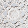 Maia Carved Wall Mirror Medallion White - Brewster - 3 of 4