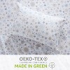 Christmas Flannel Sheets, 100% Cotton Double-Brushed 4-Piece Bed Sheet Set, 16" Deep Pocket, Winter Warm Soft, Blue Snowflake Print - 4 of 4