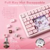MaseiKar B87 Wireless Mechanical Keyboard,QMK/VIA Programmable,TKL Layout 87 Keys,BT/2.4G/USB-C,Hot Swap Gasket Mount RGB Backlit - 4 of 4
