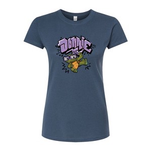 Women's - Teenage Mutant Ninja Turtles Mutant Mayhem - Baby Donnie Graphic Fitted Graphic T-Shirt - 1 of 2
