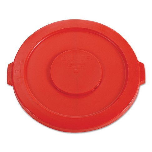 Rubbermaid Commercial Round Flat Top Lid For 32-gallon Round Brute  Containers 22 1/4 Dia. Red : Target