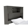 AFI Furnishings Newport Twin Extra Long Traditional Bed with Open Footboard and Turbo Charger in Grey - 3 of 4