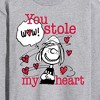 Men's - Peanuts - Patty Stole My Heart Long Sleeve Graphic T-Shirt - 2 of 4
