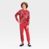 Boys' Spider-Man Printed Fleece Crewneck Sweatshirt - Red - 4 of 4