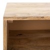 Lily 1 Shelf 1 Drawer Nightstand - NST9006 - Natural/Brass - Safavieh - 2 of 4
