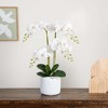 Nearly Natural 26-in Artificial Phalaenopsis Orchid Arrangement in Decorative Ceramic Vase (Real Touch) - 4 of 4
