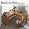 Cyill L shape lift top office desk | ARTFUL LIVING DESIGN - 4 of 4