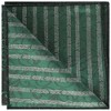INSPIRE CHIC Men's Satin Leaf Embroidered Pocket Squares - 4 of 4