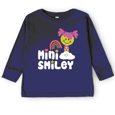 The Juniper Shop Mini Smiley Rainbow Cloud Aria Toddler Long Sleeve Tee