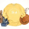 Simply Sage Market Women's London England Long Sleeve Garment Dyed Graphic Tee - 2 of 2