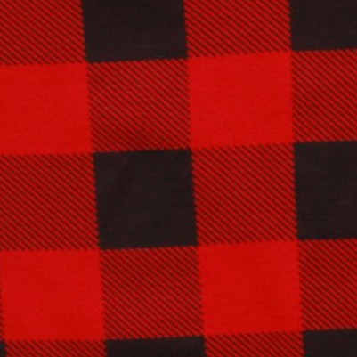 buffalo plaid - red and black