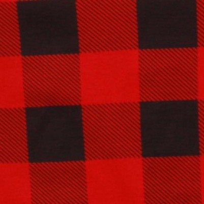 buffalo plaid - red and black