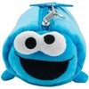 Sesame Street’s Cookie Monster Soft Plush Multi-Function Gadget Case with 3D Features & 2D Rubber Molded Dangle, Blue - 2 of 4
