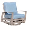 Courtyard Casual Cabo 2 pc Swivel Glider and Ottoman Set  Aluminum Frame with Sunbrella Cushions - 4 of 4
