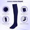 Vizari League Sports Socks for Boys and Girls | Polyester and Stretchable Adult League Socks | Soccer Socks with 360° Arch and Ankle Support | Football socks - 2 of 4