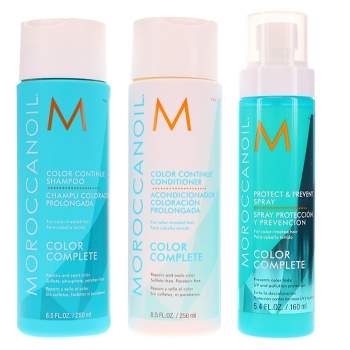 Moroccanoil Color Complete Color Continue Shampoo 8.5 oz & Conditioner 8.5 oz & Protect and Prevent Spray 5.4 oz Combo Pack