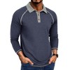 Men's Casual Contrast Collar Polo Shirt Short Sleeve Stylish Daily Wear Tunic Top - 4 of 4