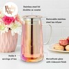 Pinky Up Annika Glass Teapot, Loose Leaf Tea Infuser, Hot Tea or Iced Tea Maker, Teapot, 33 Ounce Loose Leaf Infuser, Iridescent, Set of 1 - 2 of 4