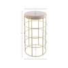 Meridian Furniture,Rebar Cream Velvet Bar Stool - 2 of 3