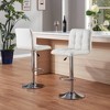 COMHOMA Bar Stools Set of 2/4,  Modern PU Leather Swivel Adjustable Counter Bar Stool - 3 of 4
