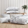 Tommy Bahama 5pc Full/Queen Kayo 100% Cotton Duvet Cover Bonus Set Gray: Botanical Pattern, OEKO-TEX Certified - 2 of 4