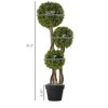 Artificial Plant for Home Decor Indoor & Outdoor Fake Plants Artificial Tree in Pot, 3 Ball Boxwood Topiary Tree - 4 of 4