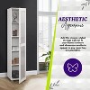 Kings Brand Furniture Romero Tall Curio Cabinet with 1 Door - 4 of 4