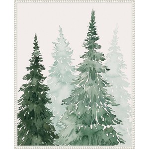 23"x28" Amanti Art Winter Washed Coppice II by Grace Popp Framed Canvas Wall Art - 1 of 4