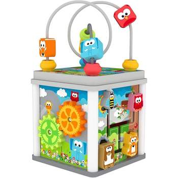 J'adore Wooden Zoo Animal Mini 5-in-1 Activity Cube Center