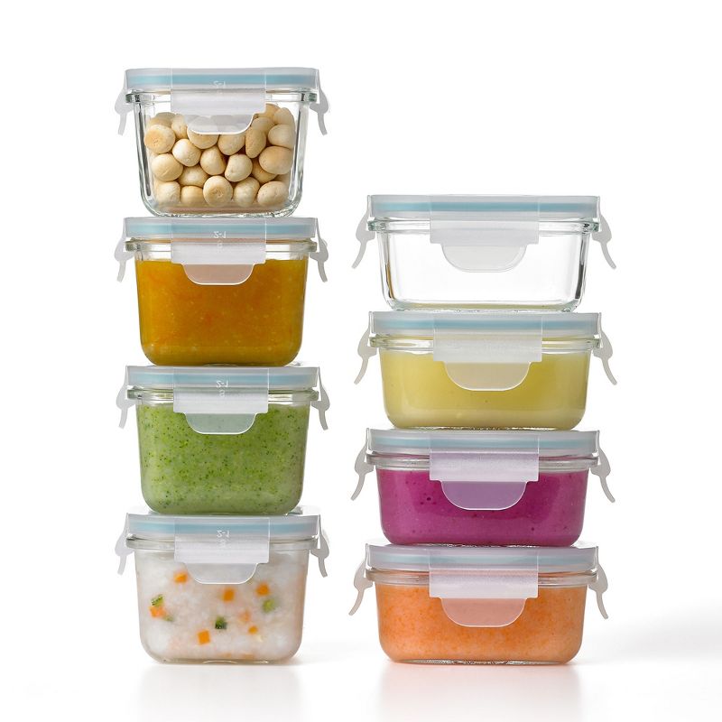 Glasslock Homemade Baby Food BPA Free Glass Storage Containers, 3 of 7