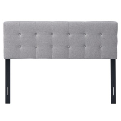 Infans Full/Queen Size Headboard Linen Fabric Upholstered Button Tufted Solid Wood Leg