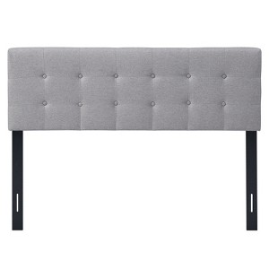 Infans Full/Queen Size Headboard Linen Fabric Upholstered Button Tufted Solid Wood Leg - 1 of 4