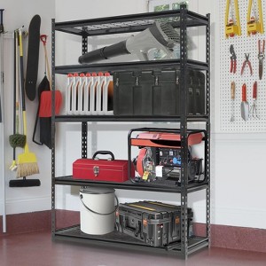 coucheta 5-Tier Heavy Duty Wire Shelving Rack, 47x18 Inch, 2,200 Lb Capacity, Adjustable Steel Storage Shelves, Industrial Strength Metal Storage Rack - 1 of 4