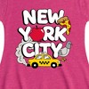 Girls' - Instant Message - New York City Collage Fit & Flair Cap Sleeve Graphic Dress - 2 of 4