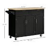 LunaLulinlk Mobile Kitchen Island with Storage - 3 of 4
