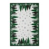 Christmas Washable Rugs for Living Room, Christmas Rugs with Xmas Tree Snowflake Pattern, Foldable Plaid Accent Rug, Soft Low Pile Carpet - 2 of 4