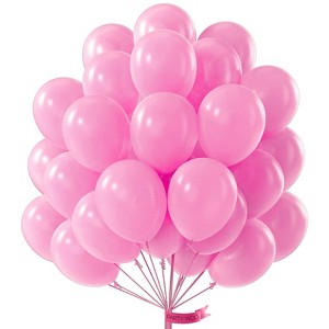 PartyWoo Balloons Pearl Pink Light Pastel Baby 12 Inch 50 pcs - 1 of 4