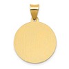 Black Bow Jewelry 14k Yellow Gold Hollow St. Catherine Medal Pendant, 19mm (3/4 Inch) - 3 of 4