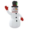 Inflatable Snowman Multicolor Oxford Fabric with PU Coating Medium - 3 of 4