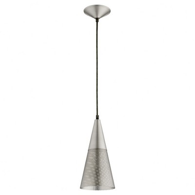 Quorum Lighting 1 - Light Pendant in  Satin Nickel