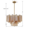 Crystorama Lighting Addis 9 - Light Chandelier in  Aged Brass - 4 of 4