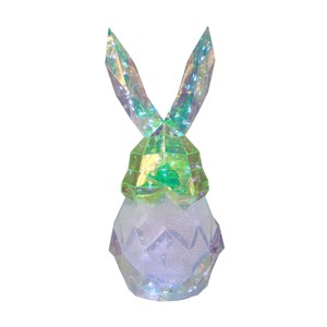 Seasonal LLC Prismatic Iridescent Gnome Bunny - Milo 16in - 1 of 4