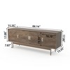 4-Door Sideboard Buffet With Storage, TV Stand For  55/60/65 inch TVs,Modern Accent Kitchen Storage Cabinet For Living Room, Hallway, Dining Room - 3 of 4