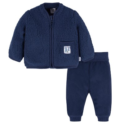 Image of Gerber Baby Boys' Jacket & Jogger Set - Puppy - 3-6 Months - 2-Piece