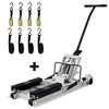 1500 Lbs Capacity Hydraulic Lift Jack Steel Scissor Lift Table With Wheels Raises Bikes 4.5" - 15" For Motorcycle ATV - 3 of 4