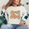 Simply Sage Market Women's Lucky Mama Retro Clovers Stacked Short Sleeve Graphic Tee - 2 of 4