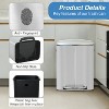 BestMassage Trash Can 10 Gallon/40L Stainless Steel Garbage Can with Removable Inner Bucket Slow-Close Lid and Odor-Proof Bin - 3 of 4