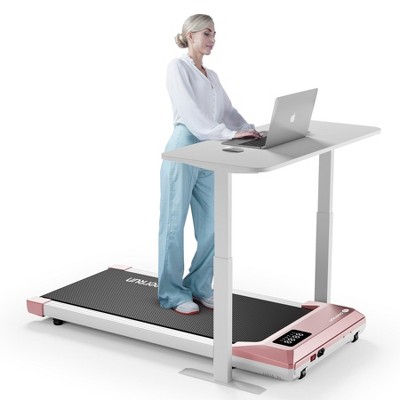 Deerrun Pad Treadmills, 0.6-3.8 MPH 35.43 In Long Run Area 2.5HP Portable Treadmills with Remote Control