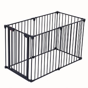 Baby Gate Extra Wide, Dog Gate For Doorways Stairs, Adjustable Safety Door With Child Proof Double Locking System,150 Inch - 1 of 4